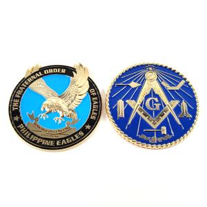 カスタムメイソンバッジ フィリピン国旗 メイソン ラウンドメタル メイソンオートカーエンブレム - Product Image 4