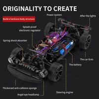 Voitures RC de course et de drift SCY-16303 à l'échelle 1/16, Challenger 4WD, électriques, haute vitesse, télécommandées 2,4 GHz, jouets et cadeaux