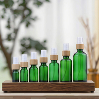 Vente en gros de flacons vaporisateurs de parfum en verre de 5 ml, 10 ml, 20 ml, 30 ml, 50 ml, écologiques, rechargeables, avec bouchon en bambou