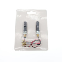 Mini Intermitente LED de Alto Brillo, Luz de Conducción, Lámpara Intermitente para Motocicletas, Impermeable, Indicador Naranja, Homologado E, Delantero, 5W, 4 Lentes