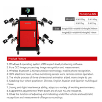 Équipement d'alignement de roues CCD automobile pour petits garages, système informatisé de mesure de l'angle des roues pour l'entretien des véhicules