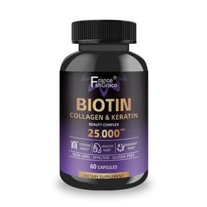 Cápsulas Recién Llegadas que Favorecen el Crecimiento del Cabello y la Piel, Suplemento de Biotina, Colágeno, Queratina y Ácido Hialurónico, Cápsulas de Vitamina Biotina - Product Image 6