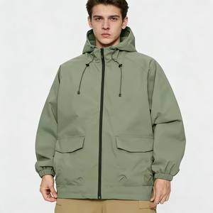 Fornitore Cinese Nuovi Arrivi Giacca da Uomo di Lusso con Cerniera Tinta Unita Giacca Invernale in Poliestere Antivento Chaqueta - Product Image 3