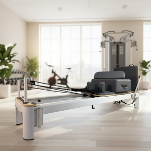 Reformer de Yoga <span class=keywords><strong>y</strong></span> Pilates para Gimnasio Comercial <span class=keywords><strong>y</strong></span> Doméstico con <span class=keywords><strong>Construcción</strong></span> de Aleación de Aluminio Resistente, Diseño Ajustable <span class=keywords><strong>y</strong></span> Portátil - Product Image 1