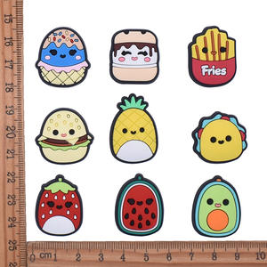 HY Original - Adornos de PVC para Zapatos con Forma de Frutas (Naranja, Melocotón, Plátano, Manzana, Cereza), Decoraciones para la Parte Superior de Sandalias de Diseñador, Accesorios para <span class=keywords><strong>Zuecos</strong></span> - Product Image 5