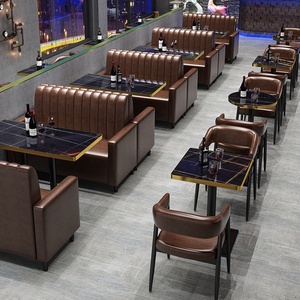 Ensemble table et chaises complet pour salon <span class=keywords><strong>de</strong></span> thé, café, boîte <span class=keywords><strong>de</strong></span> nuit ou restaurant, canapé - Product Image 6