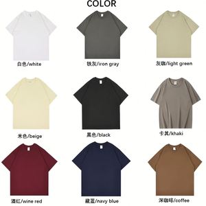 Camiseta de Punto Extra Grande Personalizada de 320g 100% Algodón para Hombre y Mujer, Transpirable, Ecológica, con Impresión de Logotipo y Texto Personalizado - Product Image 2