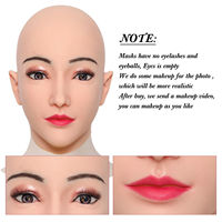 Masque facial complet en silicone pour travestis, costume de cosplay pour hommes, masque pour travestis, transgenres