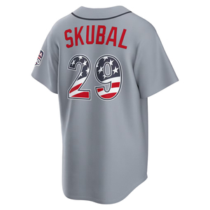 2026 Detroit Alternatieve Jersey Custom Baseball Shirts Gestikte Geborduurde Jeugd Uniformen Met Logo's USA 250 Fourth of July - Product Image 3