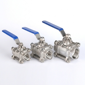 Válvulas de Bola Manuales Roscadas de 3 Piezas de Acero Inoxidable 304/316 FNPT de Alta Resistencia con Manija OEM para Agua, Aceite, Gas, Productos Químicos Industriales - Product Image 2