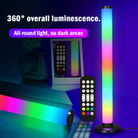 Lampe de bureau LED RGB intelligente et moderne avec application et télécommande, synchronisation musicale, intensité réglable, abat-jour blanc pour chambre, entrepôt et salles de jeux