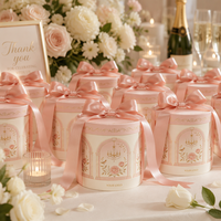 Boîte cadeau ronde de luxe personnalisée, emballage rigide en carton pour cosmétiques et bijoux, avec design artistique sur le thème du palais