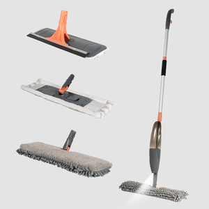 HOLAMOPA Serpillière en microfibre à tête tout-en-un Poteau en acier inoxydable Design rectangulaire Revendeur en vrac gratuit Coffret à prix réduits - Product Image 1