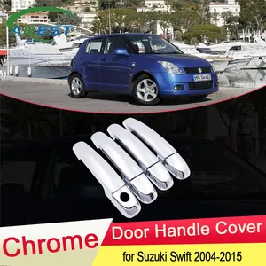 Voor Suzuki Maruti Swift Dzire 2004 ~ 2015 Chrome Deurgreep Cover Exterieur Vangst Auto Cap Stickers Accessoires 2005 2006 2007