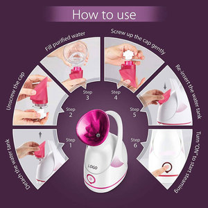 Inhalador de vapor iónico Nano portátil, vaporizador Facial de vapor profundo, vaporizador de piel para Spa - Product Image 5