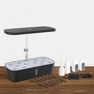 Kit de culture hydroponique intelligent pour <span class=keywords><strong>intérieur</strong></span>, 12 pots, pour légumes, avec pompe à minuterie LED 20W, multi-prises - Product Image 6