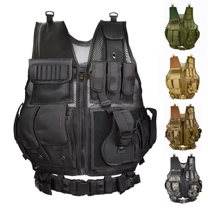 Chaleco táctico CS para exteriores, chaleco impermeable multifuncional para juegos, chaleco anfibio de camuflaje para entusiastas - Product Image 4