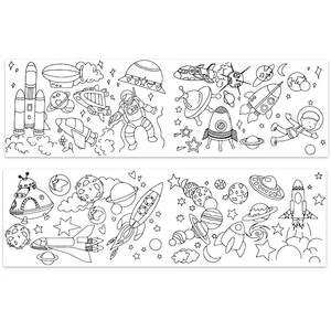 Dipinto bambino lungo personalizzato tela per bambini Graffiti rotolo carta <span class=keywords><strong>da</strong></span> <span class=keywords><strong>colorare</strong></span> scarabocchio bordo scuola materna non sporca parete - Product Image 1