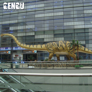 Dinosaure Mamenchisaurus en métal personnalisable avec queue et cou de 24m de long pour les centres commerciaux et les écoles - Product Image 1