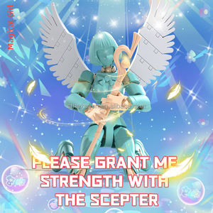 Figura de Acción de Chica Guerrero Mágica, Juguete de Ensamblaje, Robot 3D con Alas, Modelo de Chica <span class=keywords><strong>Anime</strong></span> de Dibujos Animados, Decoración, Regalo - Product Image 3