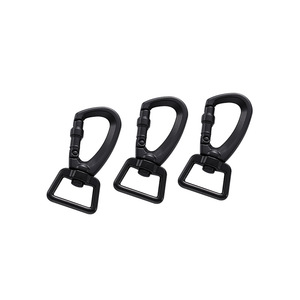 Túi chìa khóa Carabiner đôi không 8mm mùa xuân kích hoạt rắn brass mắt Clip Bolt xoay quay snal Clasp Snap Keychain móc móc - Product Image 4