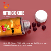 Gummies à l'oxyde nitrique à base de racine de betterave, OEM ODM, avec extrait de betterave biologique et extrait de raisin biologique, améliore les performances sportives