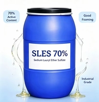 بيع بالجملة لـ SLES 70% AES (صوديوم لوريل إيثر سلفات)، مادة خام عالية الرغوة للشامبو والصابون السائل والمنظفات