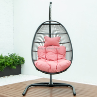 Balançoire de patio mobilier d'extérieur balançoire œuf chaises balançoire suspendues meubles en corde