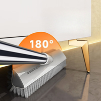 Ensemble d'outils de nettoyage de sol écologiques JOYBOS, brosse de nettoyage pour salle de bain, balai à double face, brosse longue en acier inoxydable