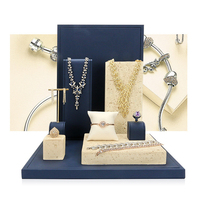 Présentoirs de bijoux en plaques de plâtre Gesso Stone Stand Collier Boucles d'oreilles Détaillants Comptoir Armoire en verre Présentoir de magasin de bijoux