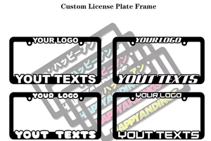 Marco y Soporte de Matrícula de Plástico con Logotipo Personalizado, Cubierta de Matrícula Personalizada para Decoración de Automóviles - Product Image 3