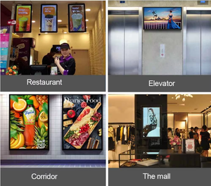 Siêu hẹp bezel cà phê cửa hàng KFC thức ăn nhanh nhà hàng 43 inch trong nhà <span class=keywords><strong>LCD</strong></span> Wall Mount kỹ thuật số biển Bảng menu Màn hình hiển thị - Product Image 2