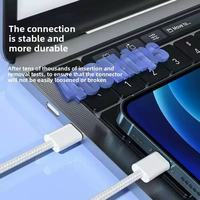Cable USB Tipo-C a Tipo-C de 120W, Cable de Carga Rápida PD y Transferencia de Datos con Blindaje Trenzado para iOS 15 16 17 Pro Max, Gran Venta