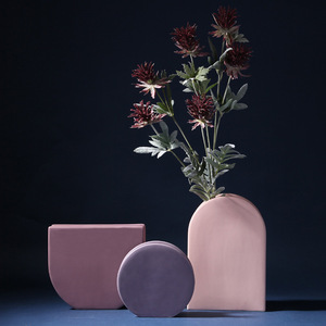 Jarrón de Cerámica Nórdico Geométrico Color Morandi, Diseño Moderno <span class=keywords><strong>Minimalista</strong></span>, Decoración Creativa para el <span class=keywords><strong>Hogar</strong></span> - Product Image 3