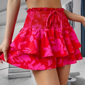 กระโปรงยาวครึ่งลำตัวพิมพ์ลายดอกไม้สไตล์โบฮีเมียนสำหรับผู้หญิง2025ฤดูใบไม้ผลิและฤดูร้อนขนาดใหญ่พิเศษ - Product Image 1