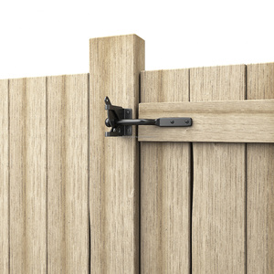 Loquet en acier noir à verrouillage automatique, design moderne, pour usage extérieur, taille personnalisée, installation facile, pour portail <span class=keywords><strong>de</strong></span> piscine et <span class=keywords><strong>de</strong></span> <span class=keywords><strong>jardin</strong></span>, en stock - Product Image 3