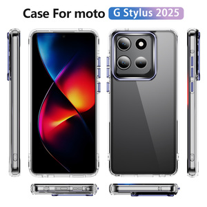 Coque de protection <span class=keywords><strong>transparente</strong></span> robuste en acrylique et TPU pour Motorola/Moto <span class=keywords><strong>G</strong></span> 5G 2025/2026 – Nouveau design – Vente en gros - Product Image 5
