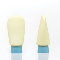 Paquet de tube souple de 50ml de cosmétiques en gros Logo de tube de crème de lotion en plastique à bouchon vissé disponible