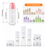 Flacon pompe sans air 15 ml pour lotion et shampoing, petit format, couleur personnalisée, emballage cosmétique