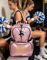 Sacs à dos scintillants imperméables pour équipes, clubs, écoles, filles de cheerleading, danse et gymnastique – Conception gratuite pour étudiants