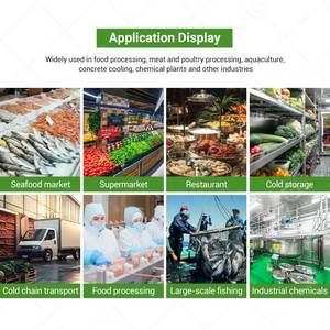 Machine industrielle de machine à glaçons de flocon de fruits de mer Gondor GD-FKIM03C des capacités 500kg 1000kg 2000kg 3000kg contrôlées par PLC - Product Image 6