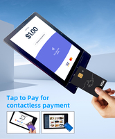 Tablet Android 16 Tap to Pay 10 inci Layar Sentuh untuk Pemesanan Restoran Mobile, Terminal POS Pembayaran Tanpa Kontak