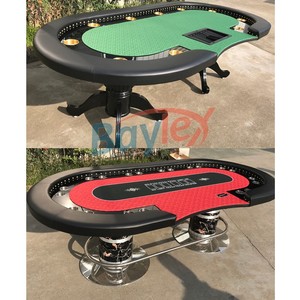 Bàn chơi poker chuyên nghiệp & tùy chỉnh giá rẻ của Trung Quốc, bàn chơi poker cao cấp RFID dành cho 10 người chơi với đèn LED - Product Image 5