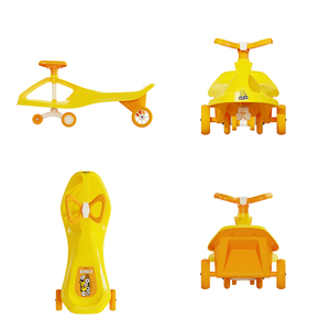 Luddy Çocuklar İçin PU Işıklı Tekerlekli Salıncak Araba |   50kg Taşıma Kapasiteli Twist Araba |   Kelebek Direksiyonlu Dayanıklı Wiggle Araba - Product Image 6