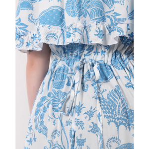 เดรสฤดูร้อนระบายอากาศใส่สบายของผู้หญิงชุดเดรสยาวถึงพื้นสไตล์ตะวันตกเป็นมิตรกับสิ่งแวดล้อมขายดี - Product Image 4