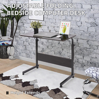 Bureau d'ordinateur portable en bois réglable en hauteur, extensible et pliable pour enfants, avec motifs personnalisés