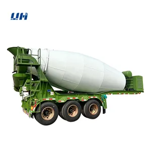 3 Eixos 40 toneladas Reboque Do Misturador De Cimento Reboque Do Misturador Concreto De Fábrica