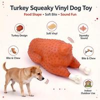 Jouet à mâcher pour chien en vinyle couineur en forme de poulet rôti, jouet interactif écologique pour l'entraînement des chiots