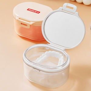 Contenitore per Dentiere in Plastica, Scatola per Pulizia Dentiere Finte, Custodia per Paradenti con Rete - Product Image 6