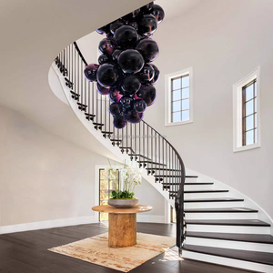 Raisin Italien <span class=keywords><strong>Fruit</strong></span> Thème Restaurant Raisin Lustre Choisissez Vide Cage D'escalier Designer Club Art Éclairage - Product Image 5